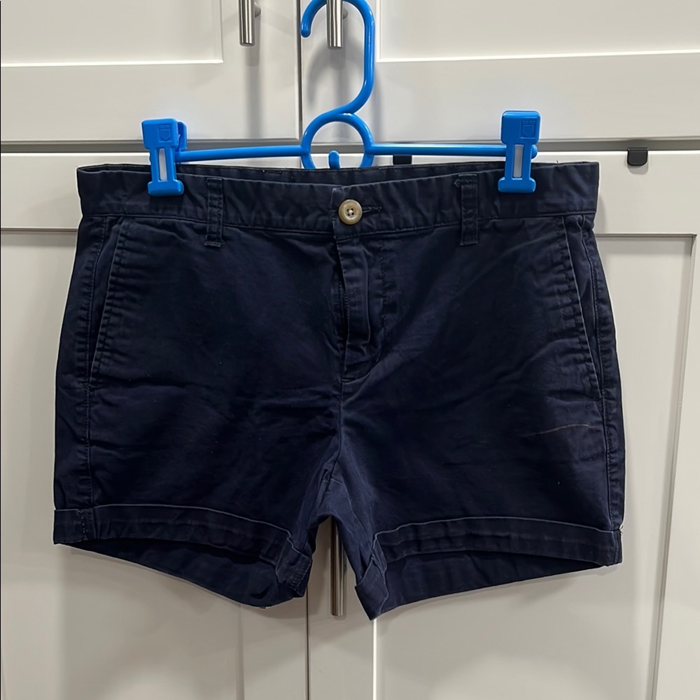 GAP Blue Bermuda Shorts Cotton Twill Mid-Thigh